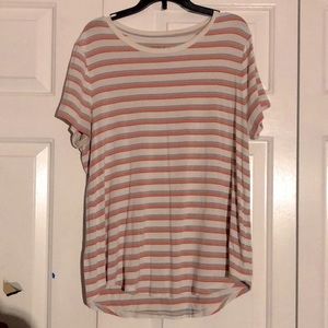 Aéropostale Seriously Soft Pink, Blue, and Yellow Stripped Shirt